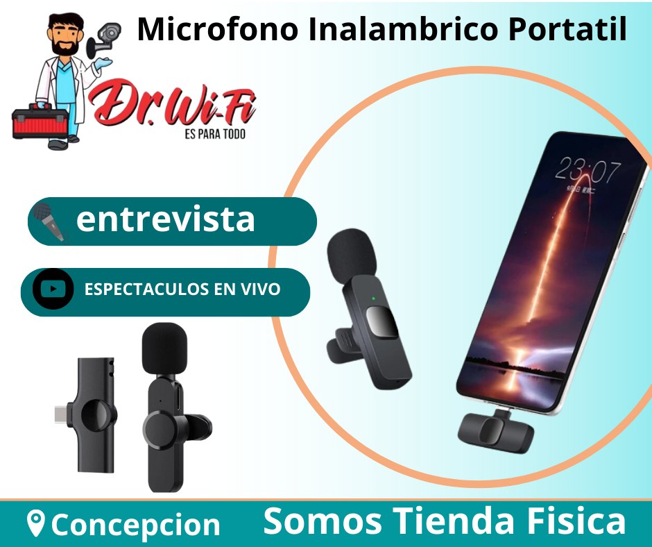 Micrófono inalámbrico portátil